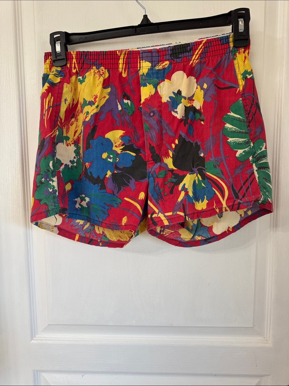 Hanes Red Floral Print Boxers